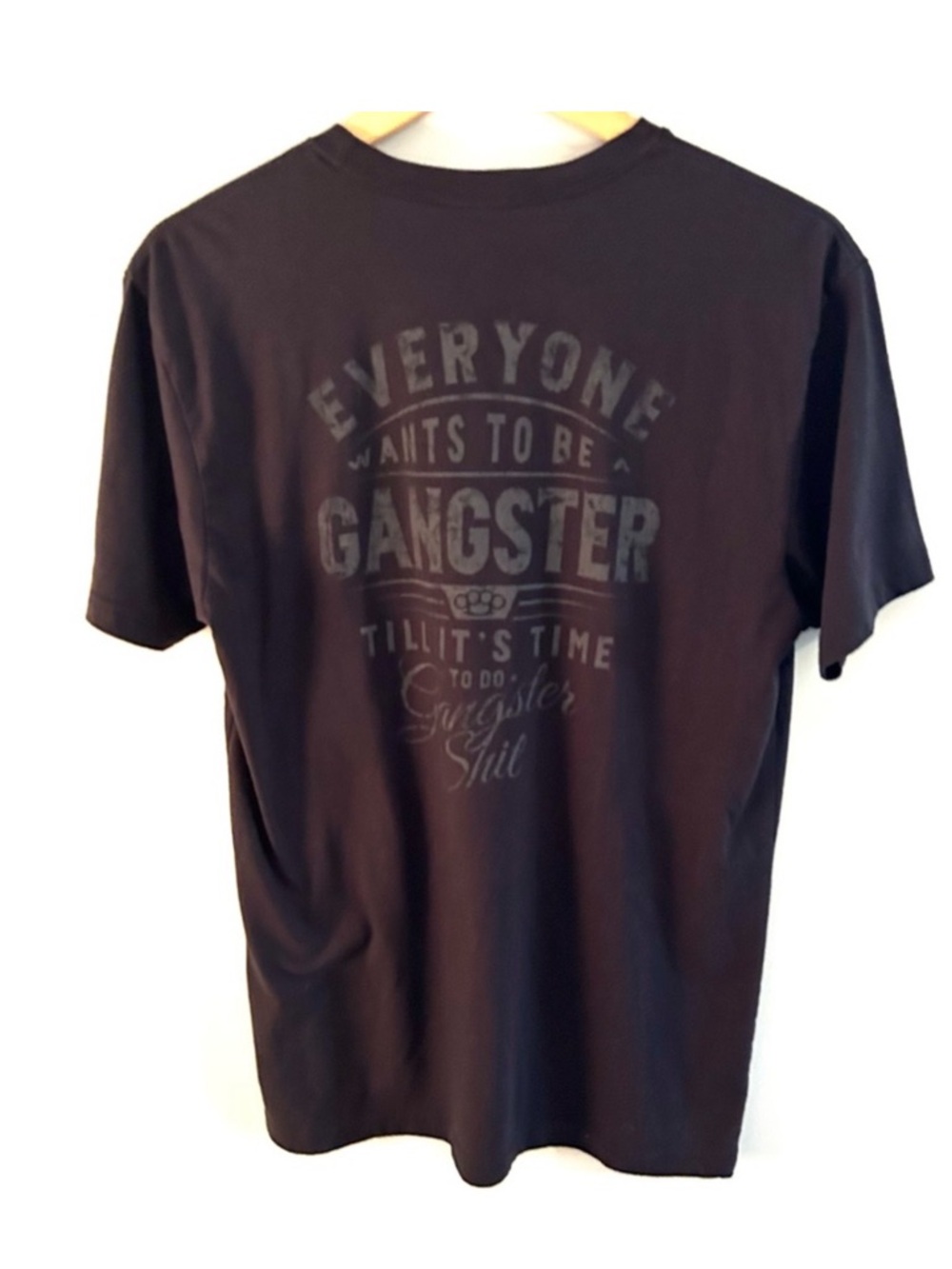 Savage Tacticians USMC tee. Black. Size X-Large. Gangster